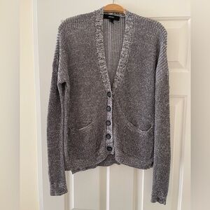Light Gray Cardigan Sweater